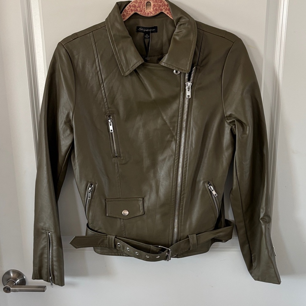 NWT Faux Leather Jacket